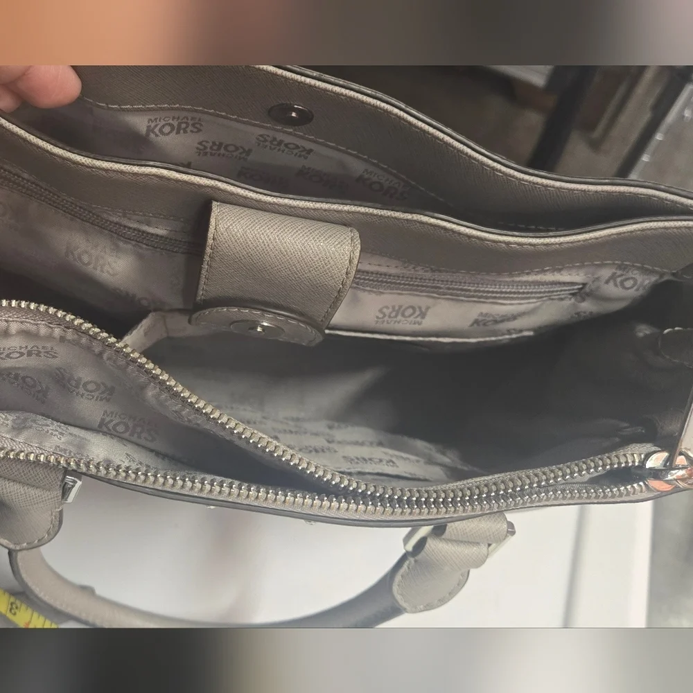 Michael Kors Gray Satchel Bag